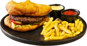 Lángos Burger + Local Fries